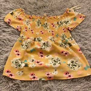 Yellow Floral Top